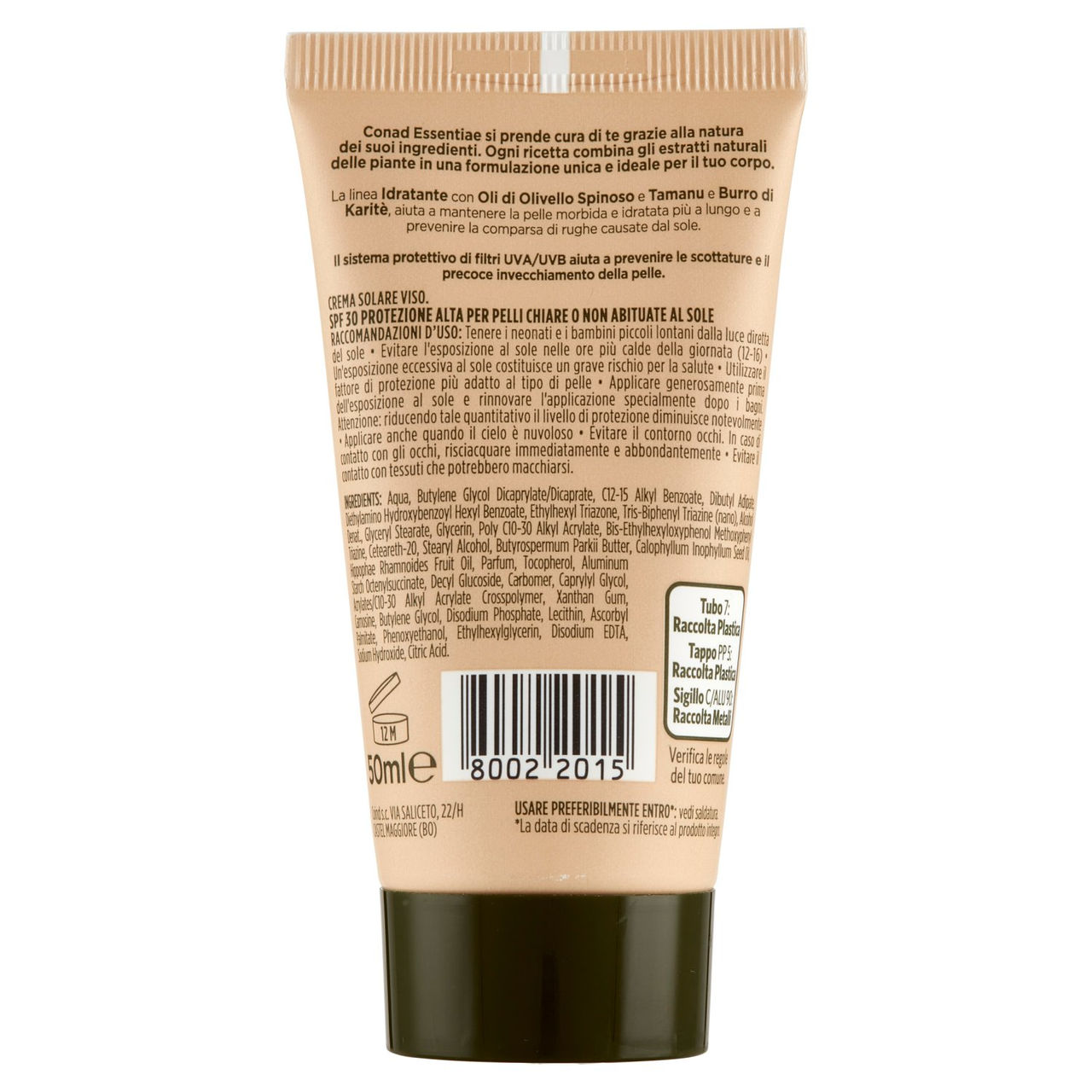 Crema solare viso 30 SPF Conad in vendita online