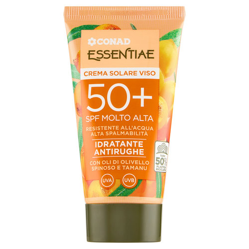 CONAD Essentiae Crema Solare Viso 50  SPF Molto Alta Idratante Antirughe 50 ml