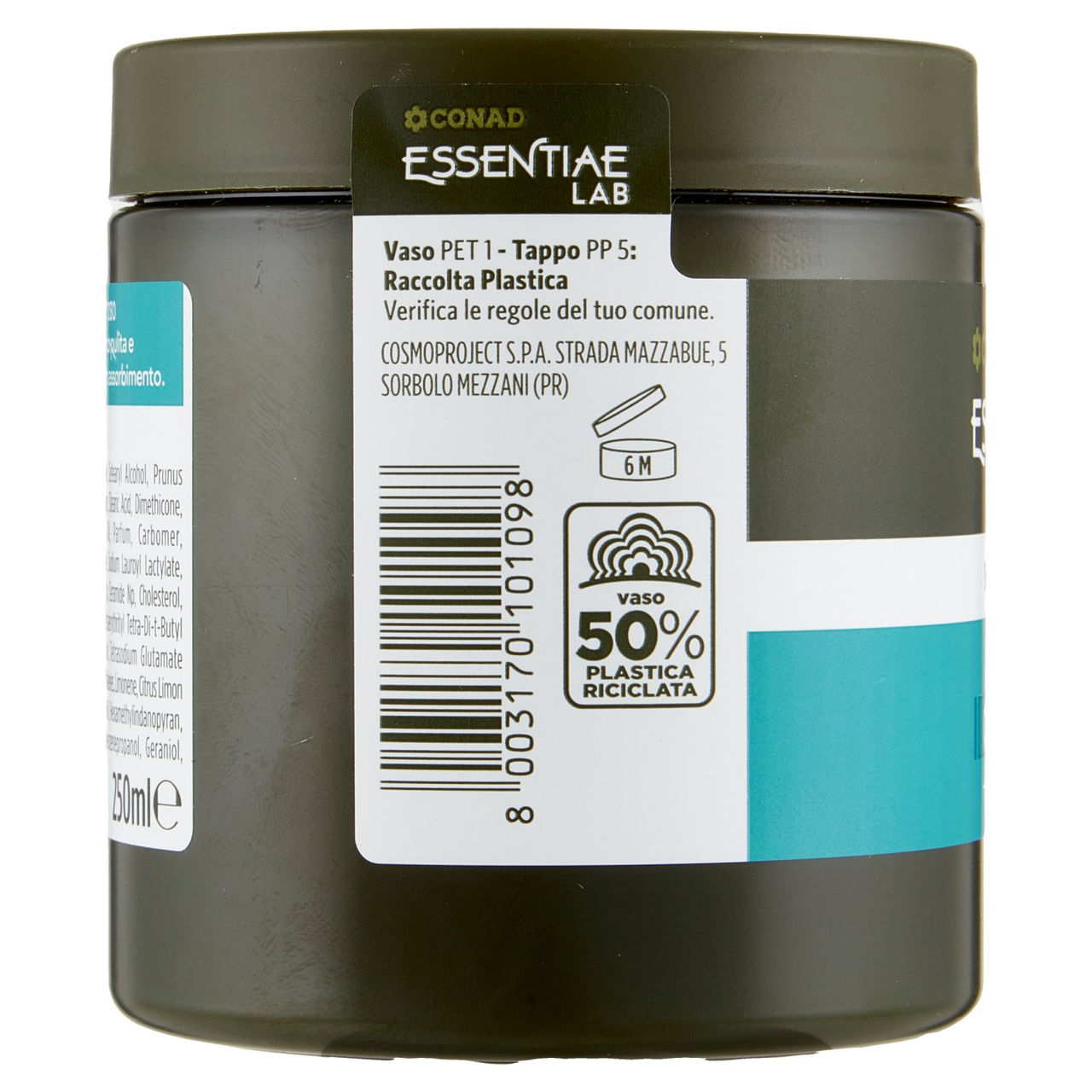 CONAD Essentiae Lab Burro Corpo Rinnova Ceramidi   olio di riso 250 ml