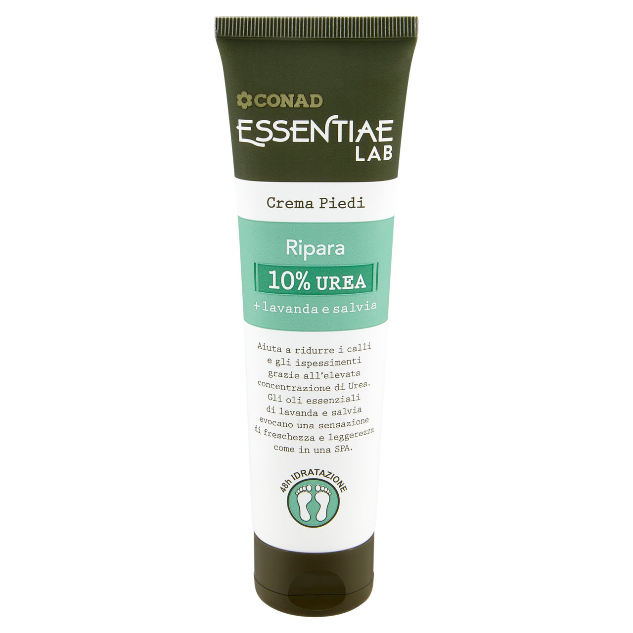CONAD Essentiae Lab Crema Piedi Ripara 10% Urea + lavanda e salvia 100 ml