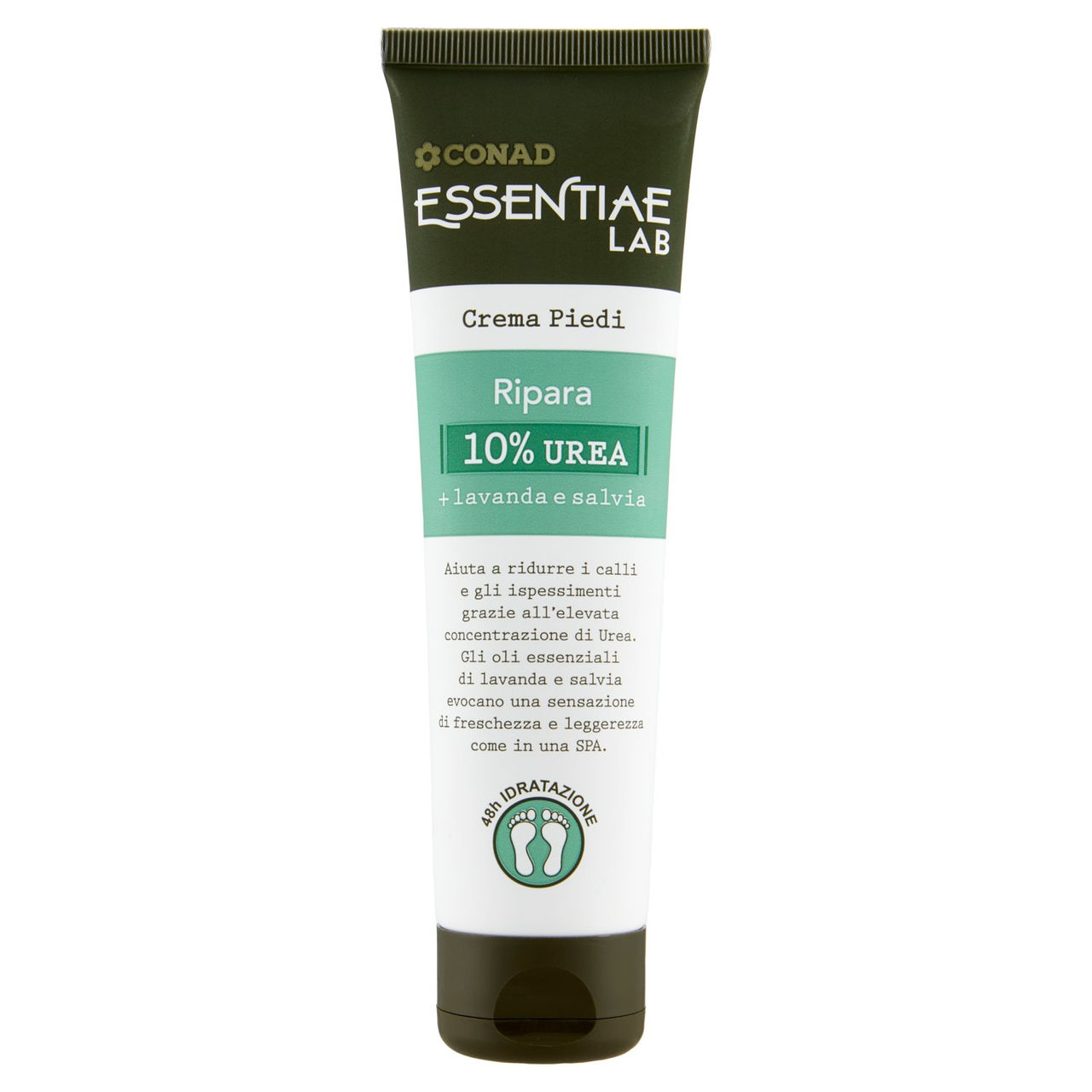 CONAD Essentiae Lab Crema Piedi Ripara 10% Urea + lavanda e salvia 100 ml