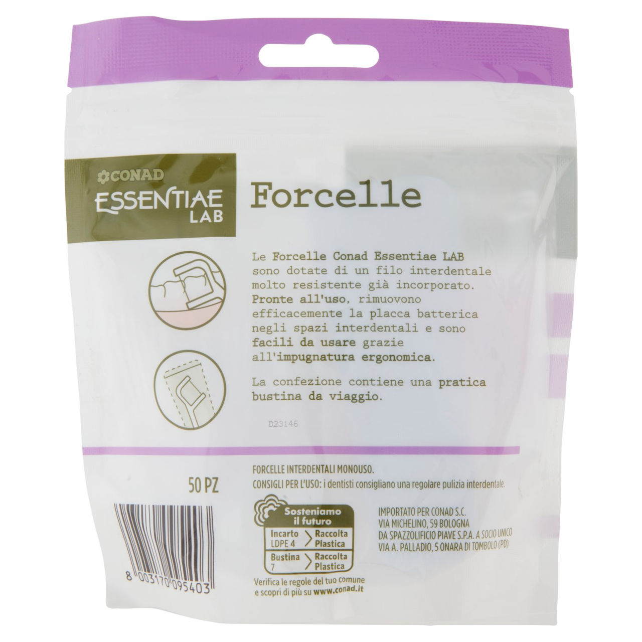 CONAD Essentiae Lab Forcelle 50 pz