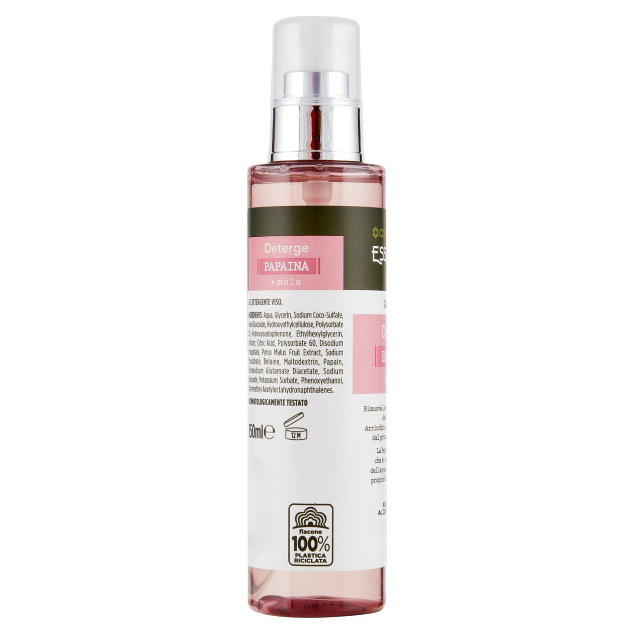 CONAD Essentiae Lab Gel Viso Deterge Papaina   mela 150 ml