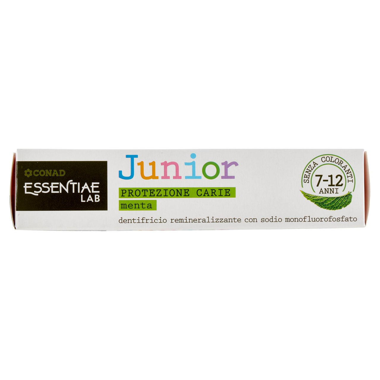 CONAD Essentiae Lab Junior Protezione Carie Menta dentifricio remineralizzante 7-12 Anni 75 ml