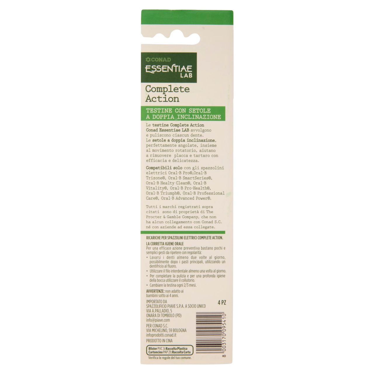 CONAD Essentiae Lab Testine Complete Action 4 Pz