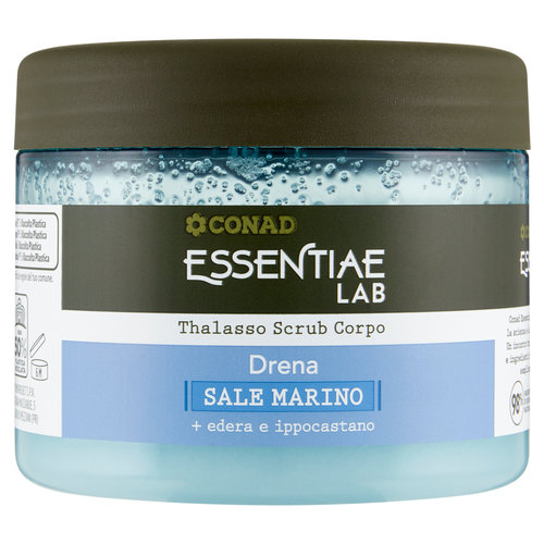 CONAD Essentiae Lab Thalasso Scrub Corpo Drena Sale Marino   edera e ippocastano 600 g