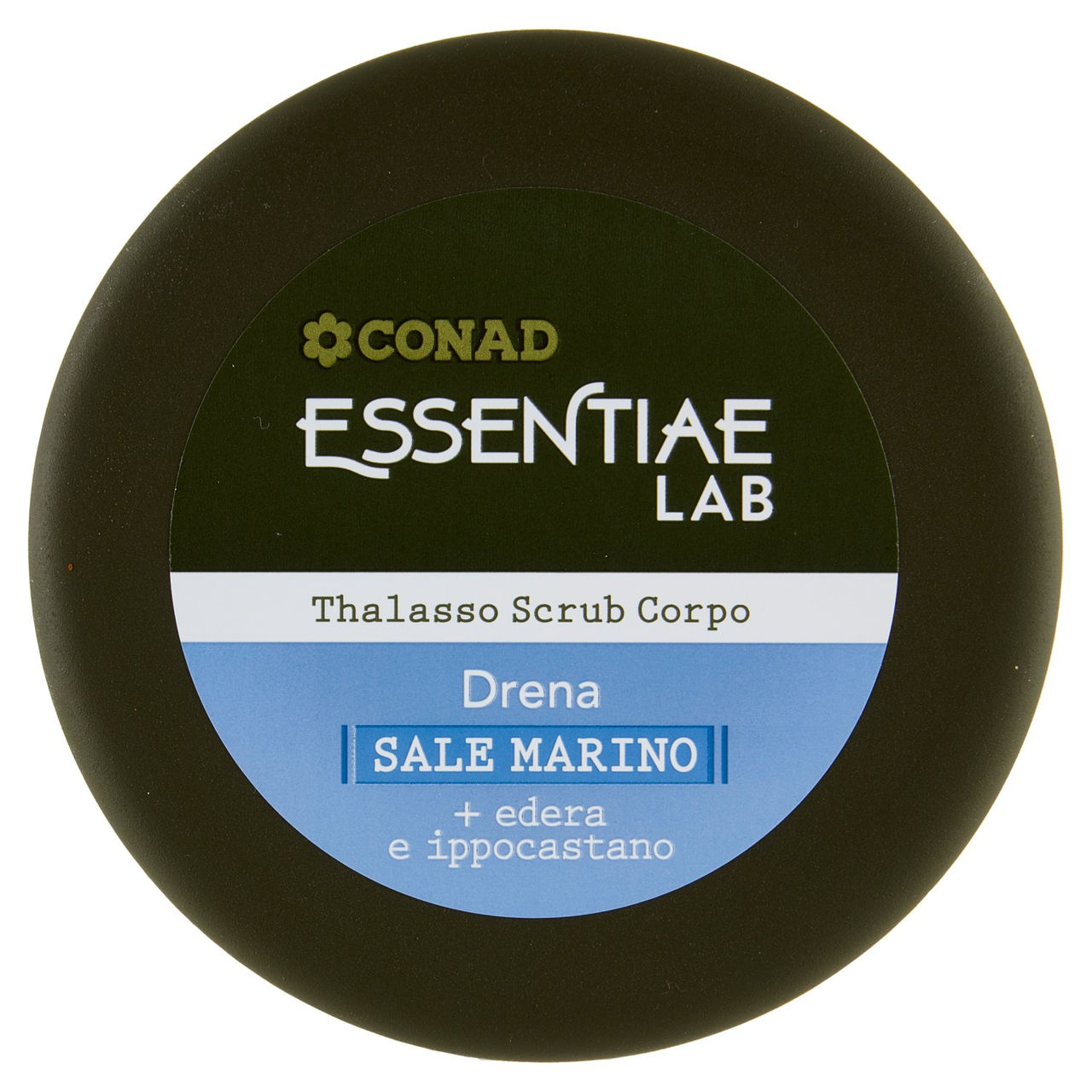 CONAD Essentiae Lab Thalasso Scrub Corpo Drena Sale Marino   edera e ippocastano 600 g