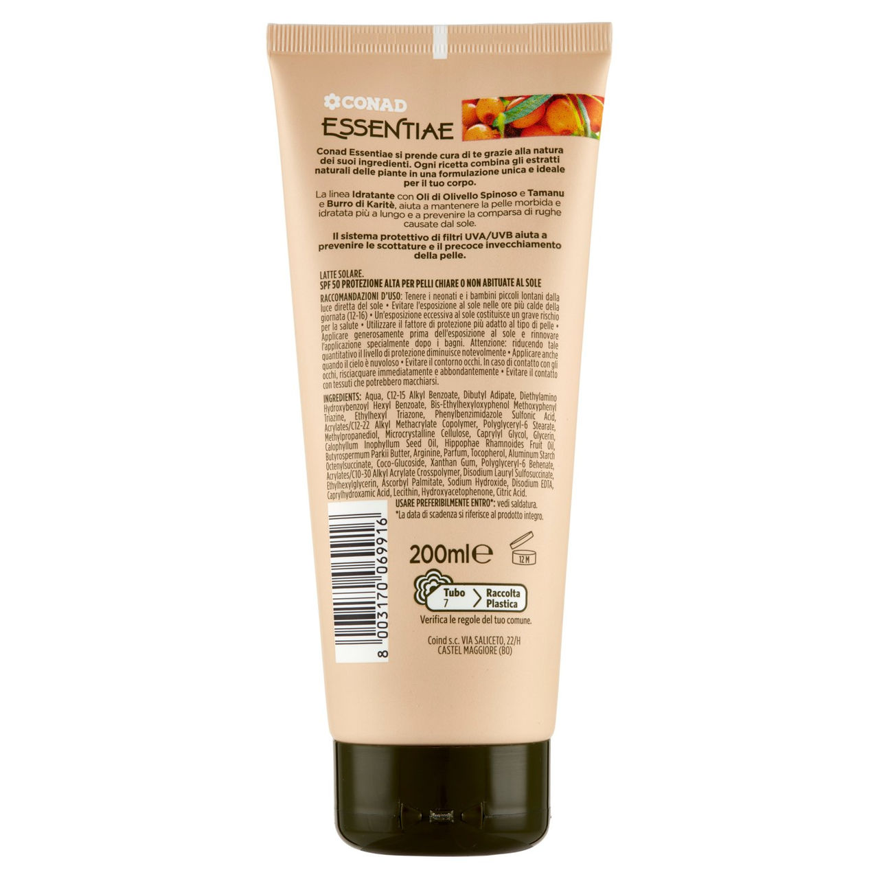 Latte Solare 50 SPF Conad in vendita online