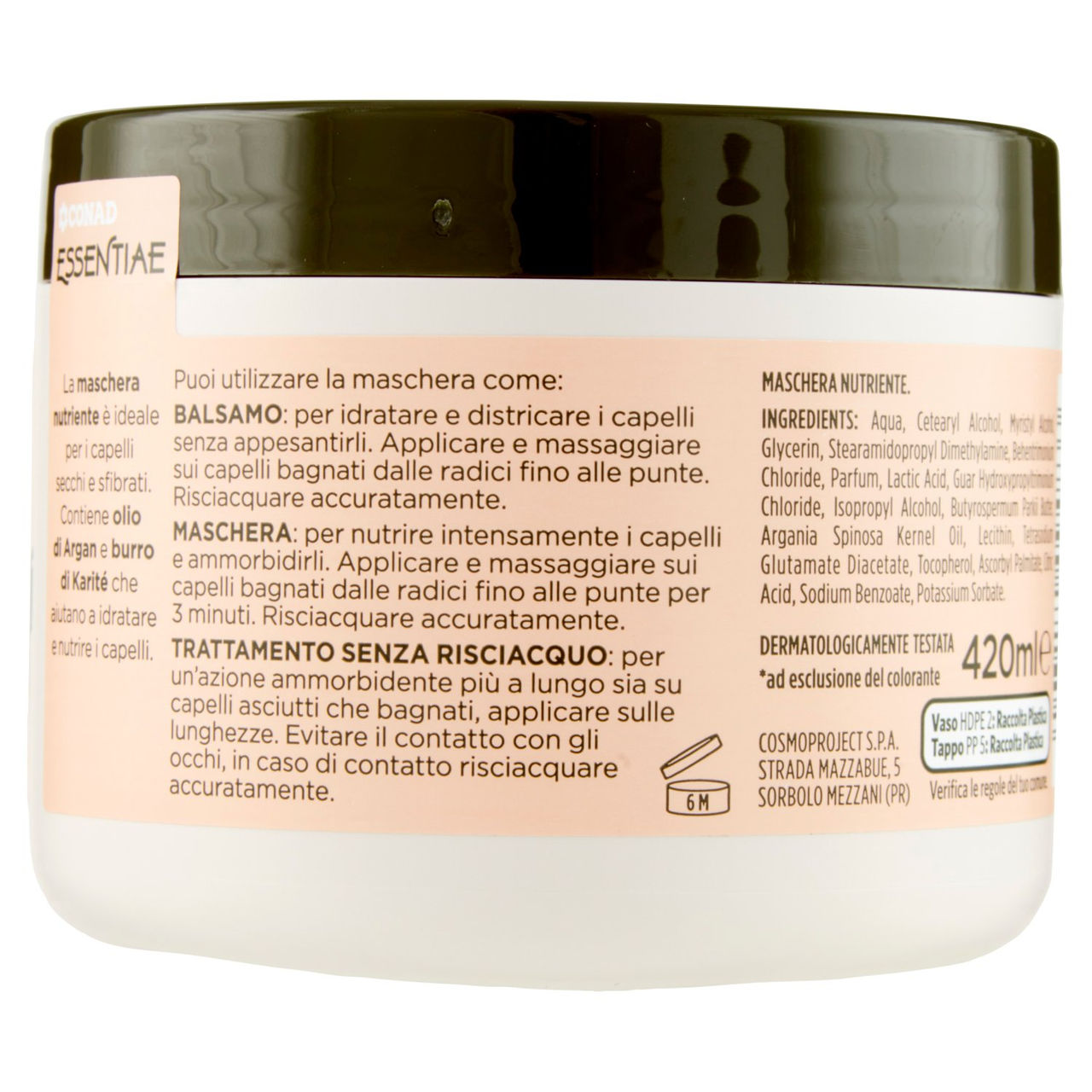 CONAD Essentiae Maschera 3 in 1 Nutriente 420 ml