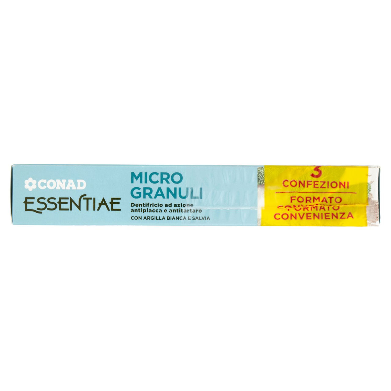 CONAD Essentiae Micro Granuli Dentifricio ad azione antiplacca e antitartaro 3 x 75 ml