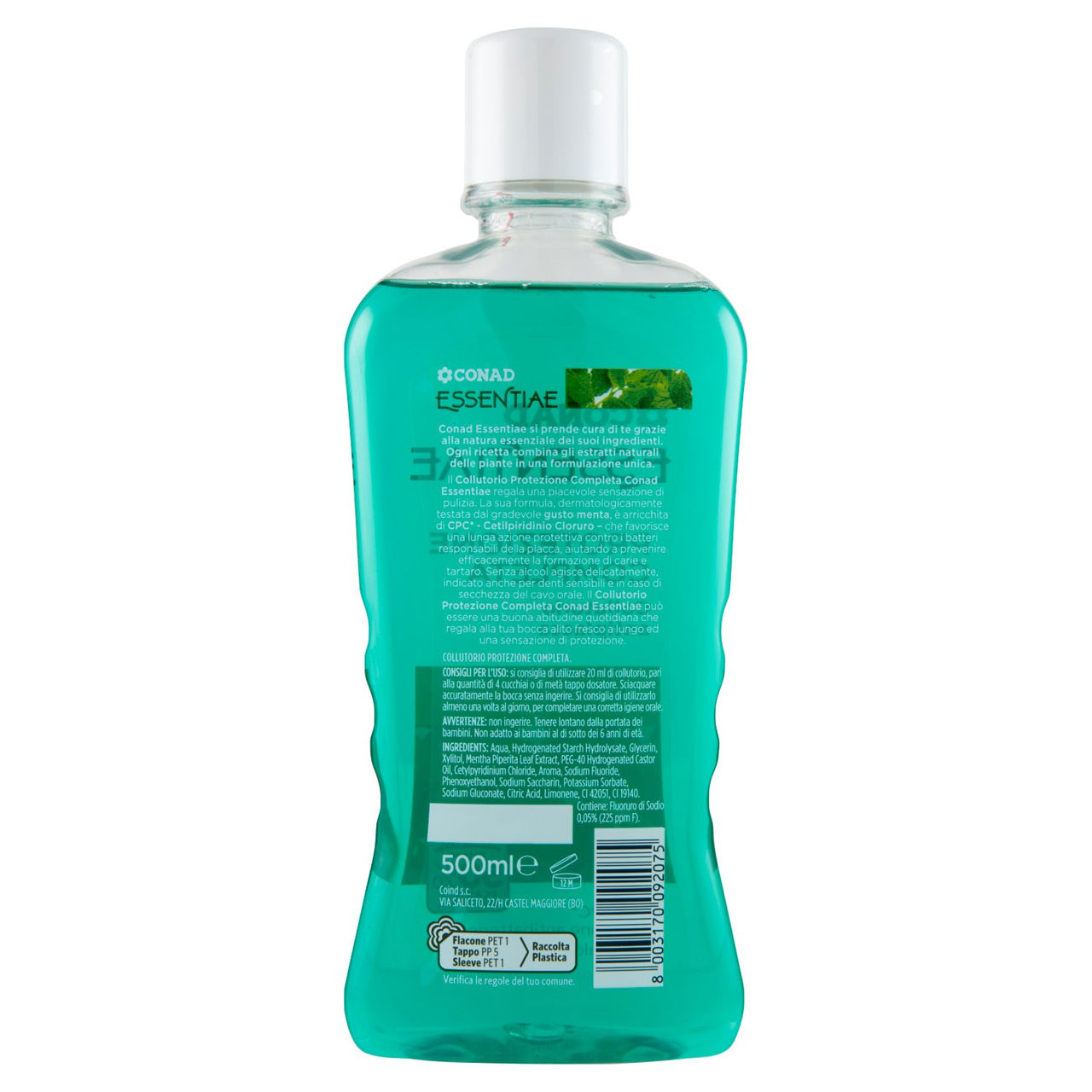 CONAD Essentiae Protezione Completa Collutorio antiplacca con Menta 500 ml