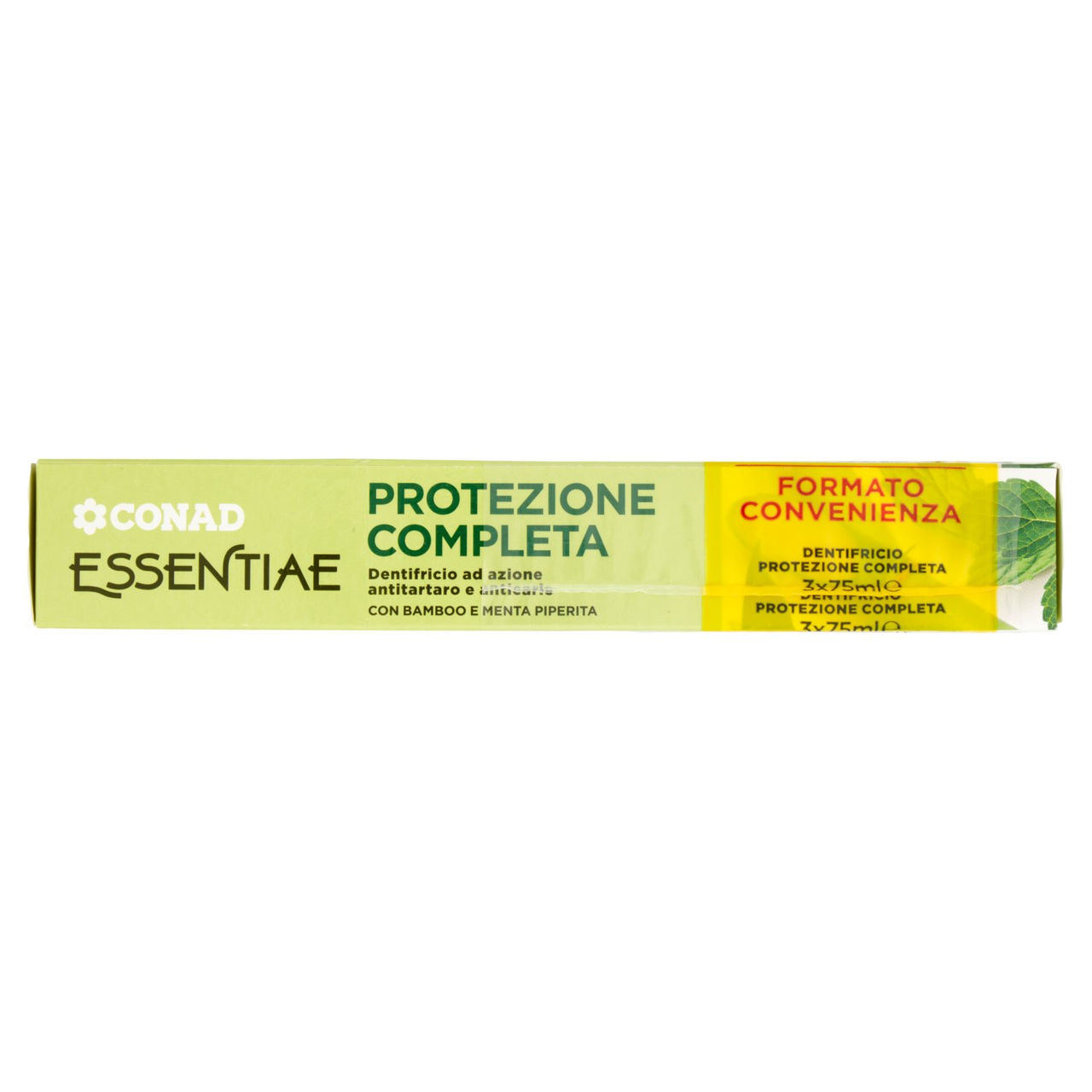 CONAD Essentiae Protezione Completa Dentifricio ad azione antitartaro e anticarie 3 x 75 ml