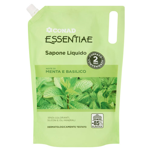 CONAD Essentiae Sapone Liquido Note di Menta e Basilico 2 l