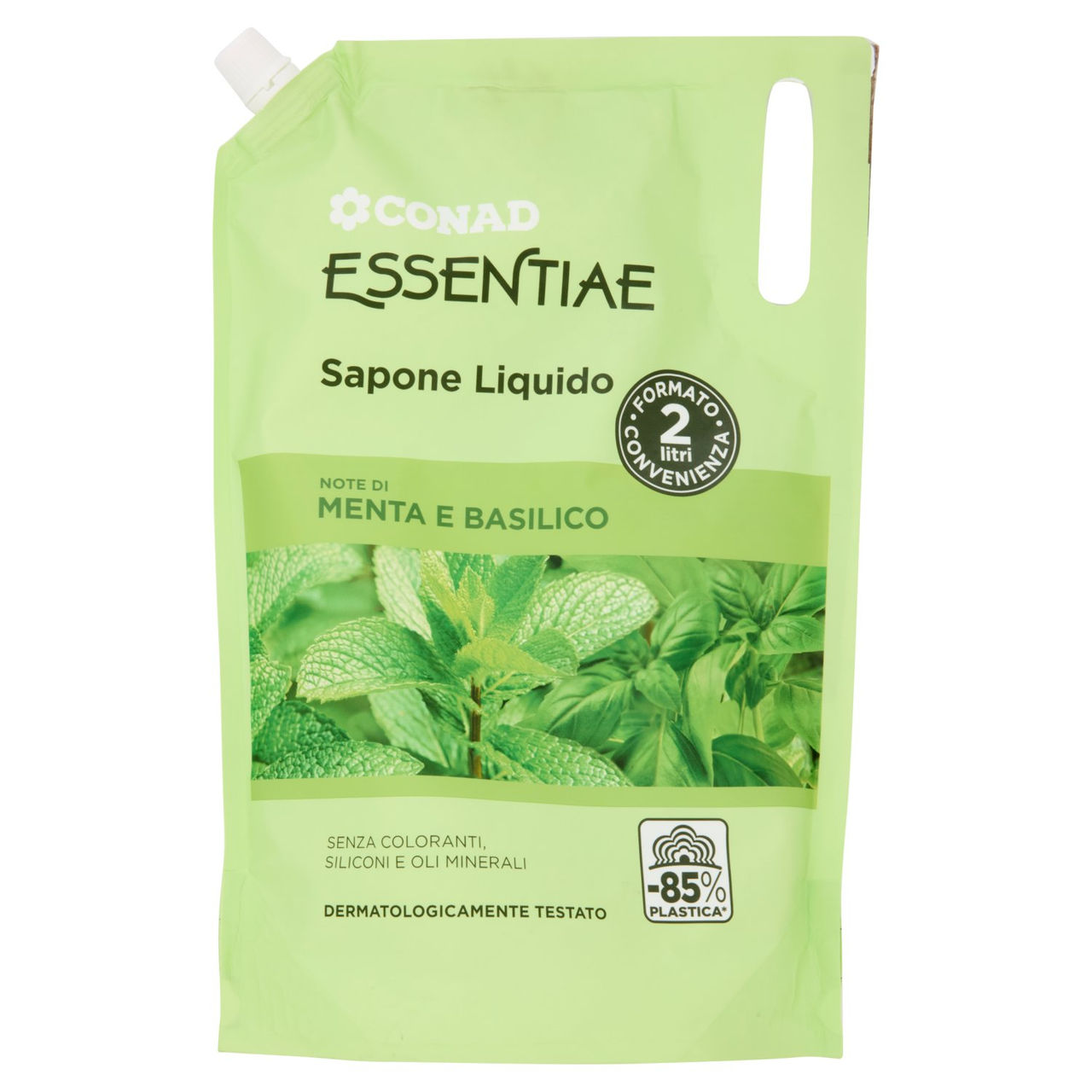 CONAD Essentiae Sapone Liquido Note di Menta e Basilico 2 l