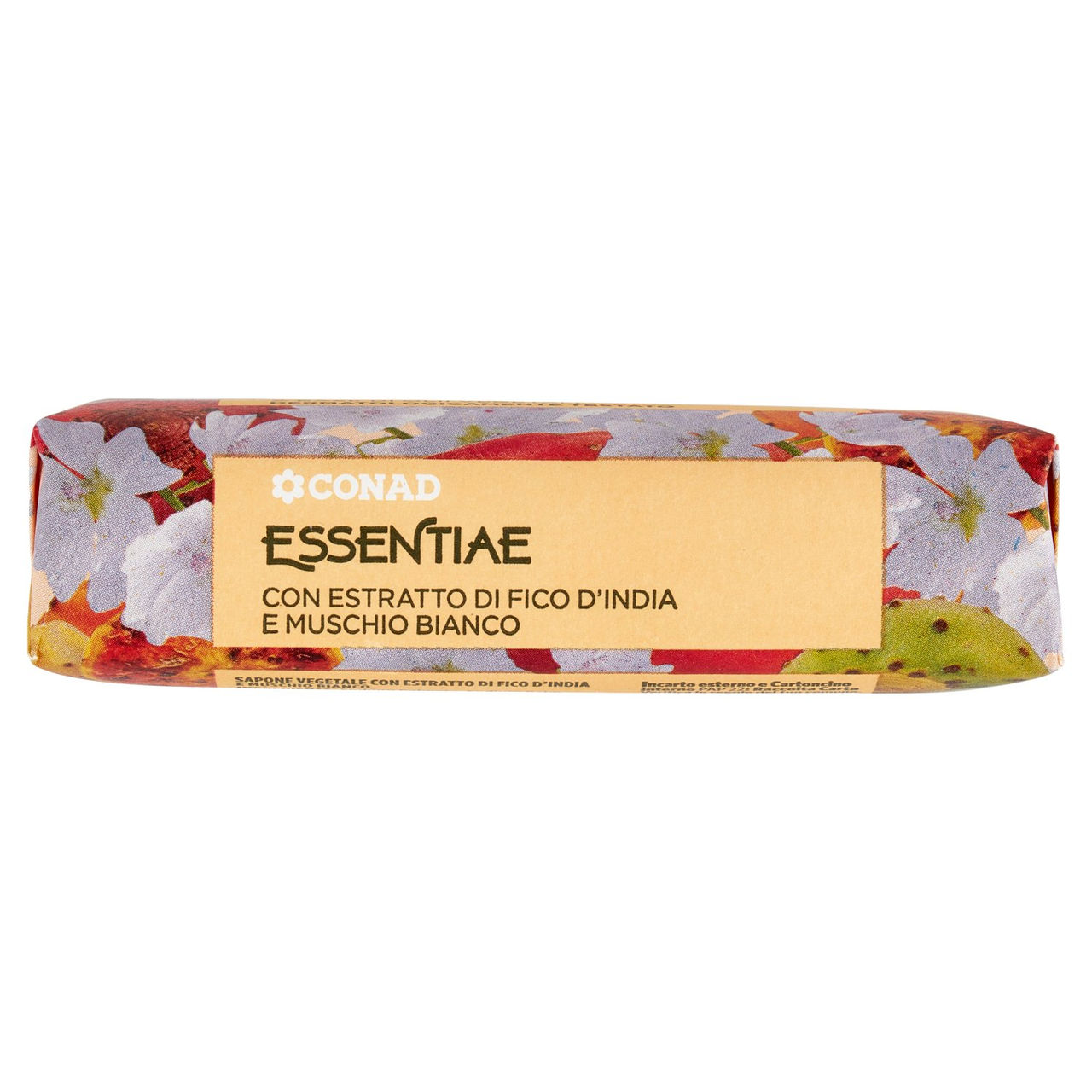 CONAD Essentiae Sapone Vegetale con Estratto di Fico d'India e Muschio Bianco 125 g