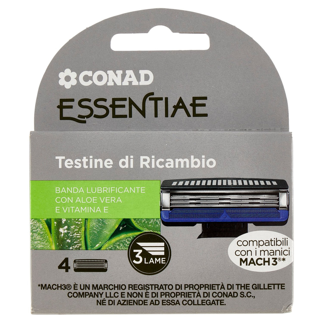 CONAD Essentiae Testine di Ricambio 3 Lame 4 pz