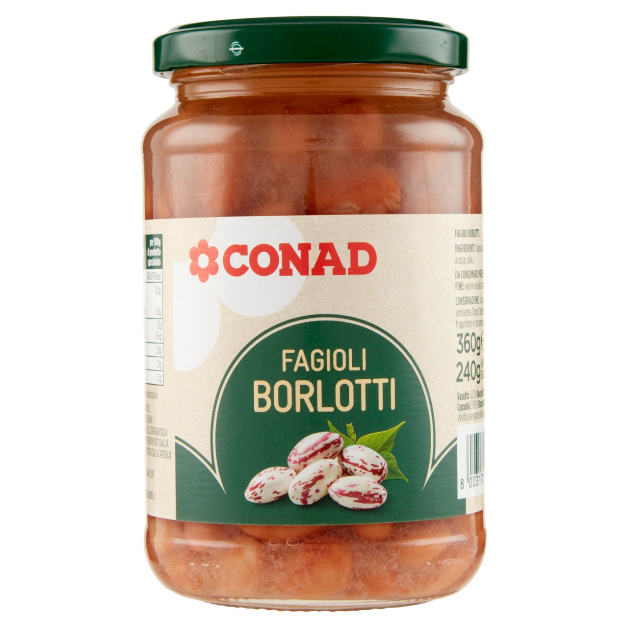 Fagioli Borlotti 360 g Conad in vendita online