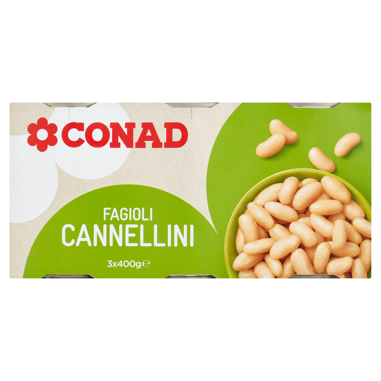Fagioli Cannellini 3 x 400 g Conad vendita online