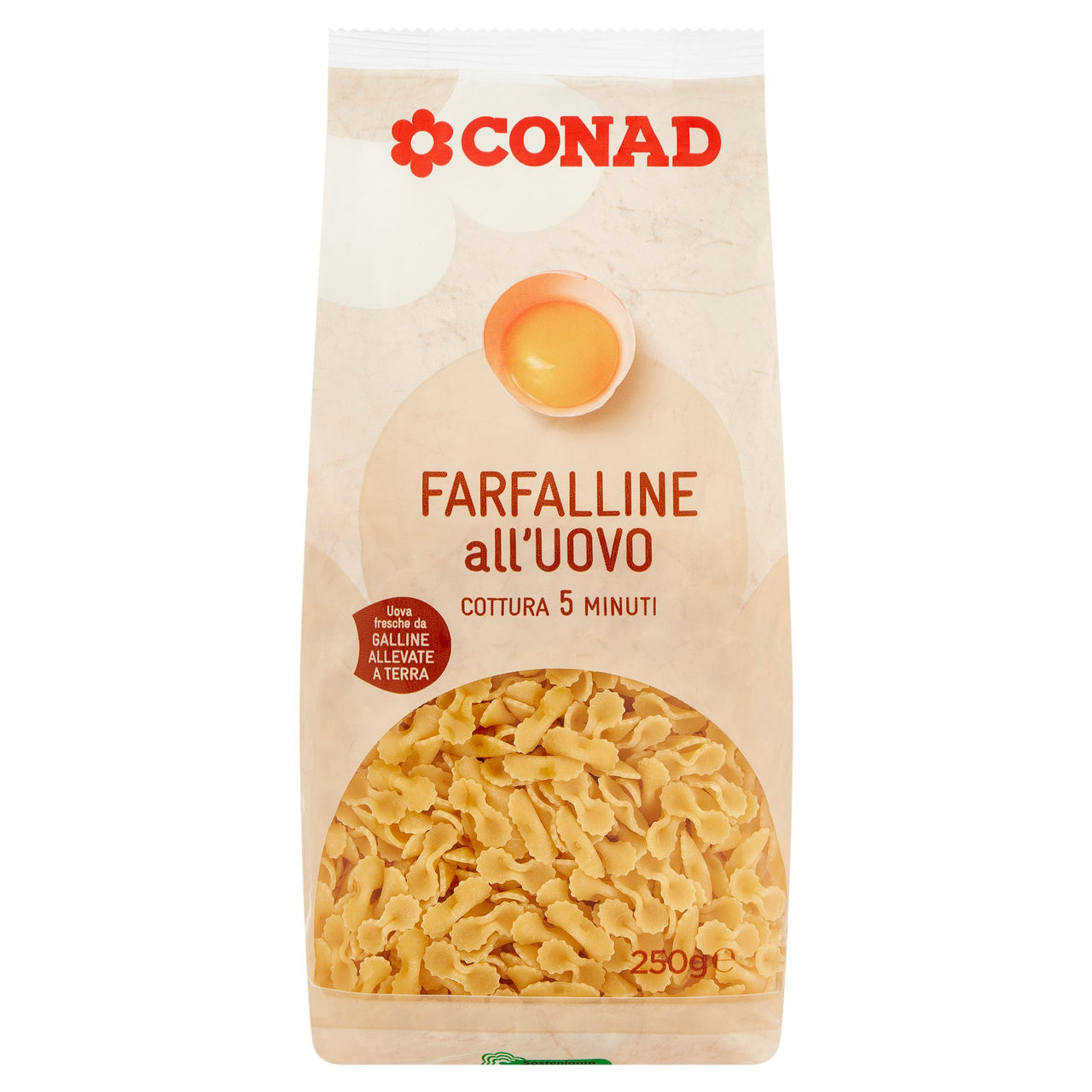 Farfalline all'uovo 250 g Conad in vendita online