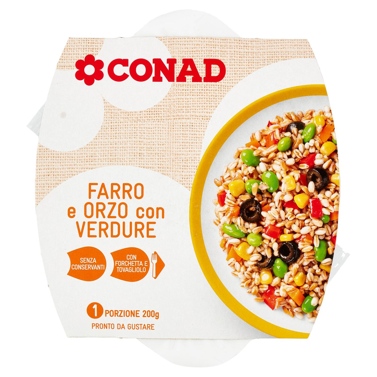 CONAD Farro e Orzo con Verdure 200 g