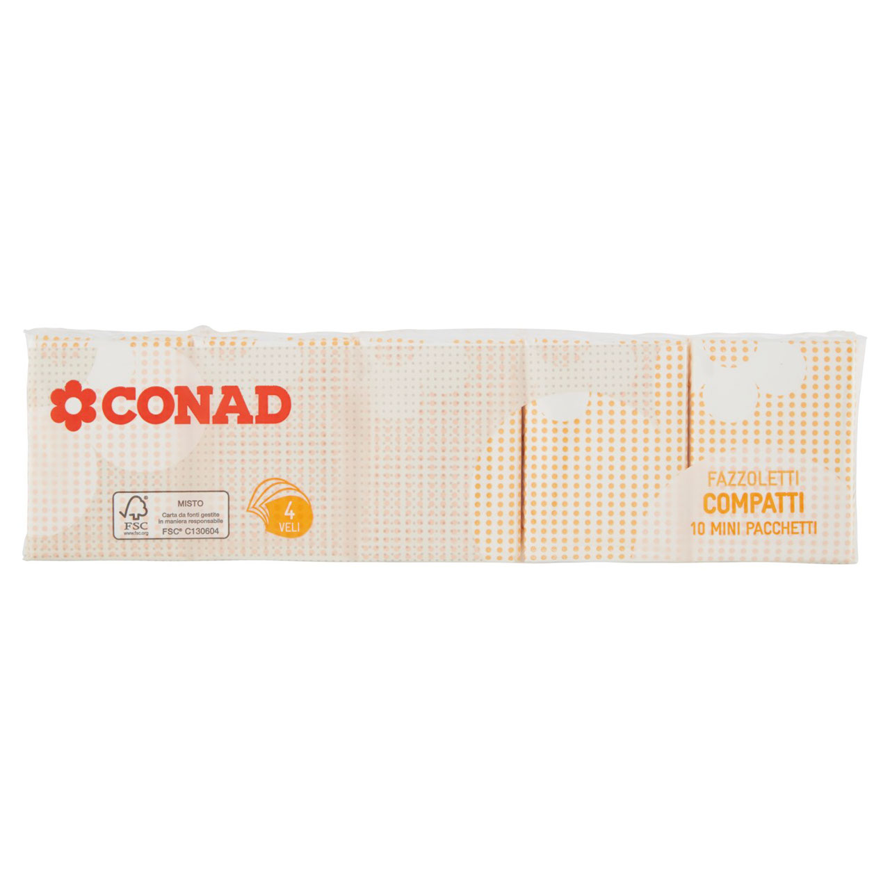Fazzoletti Mini 4 Veli 10 pz Conad vendita online | Conad