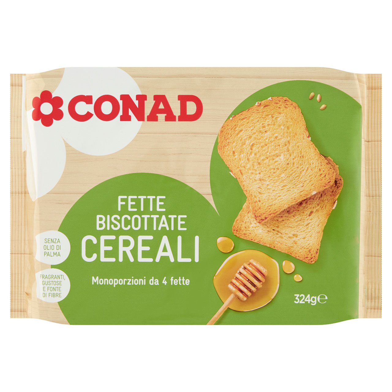 Fette Biscottate ai cereali 324g Conad online