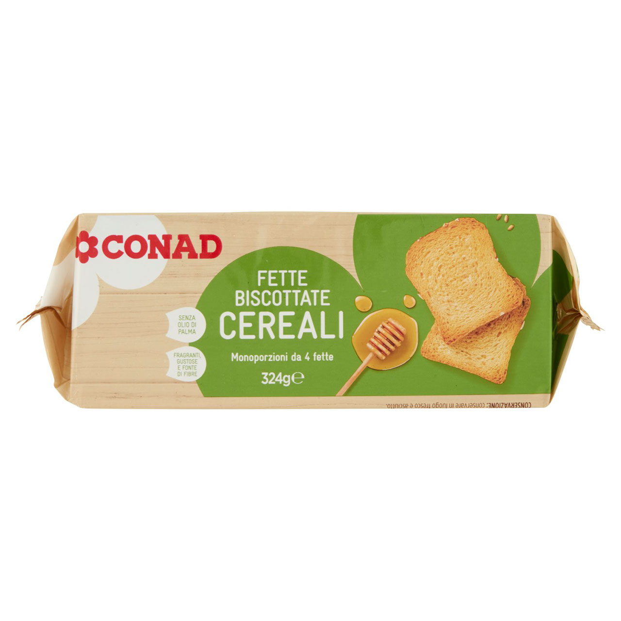 Fette Biscottate ai cereali 324g Conad online