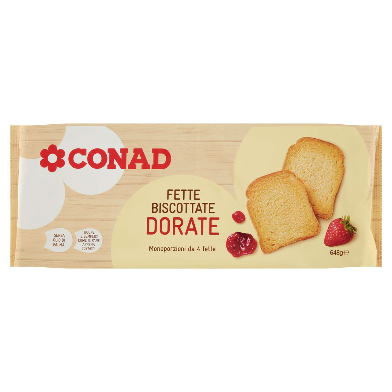 Fette Biscottate Dorate 648 g Conad vendita online | Conad