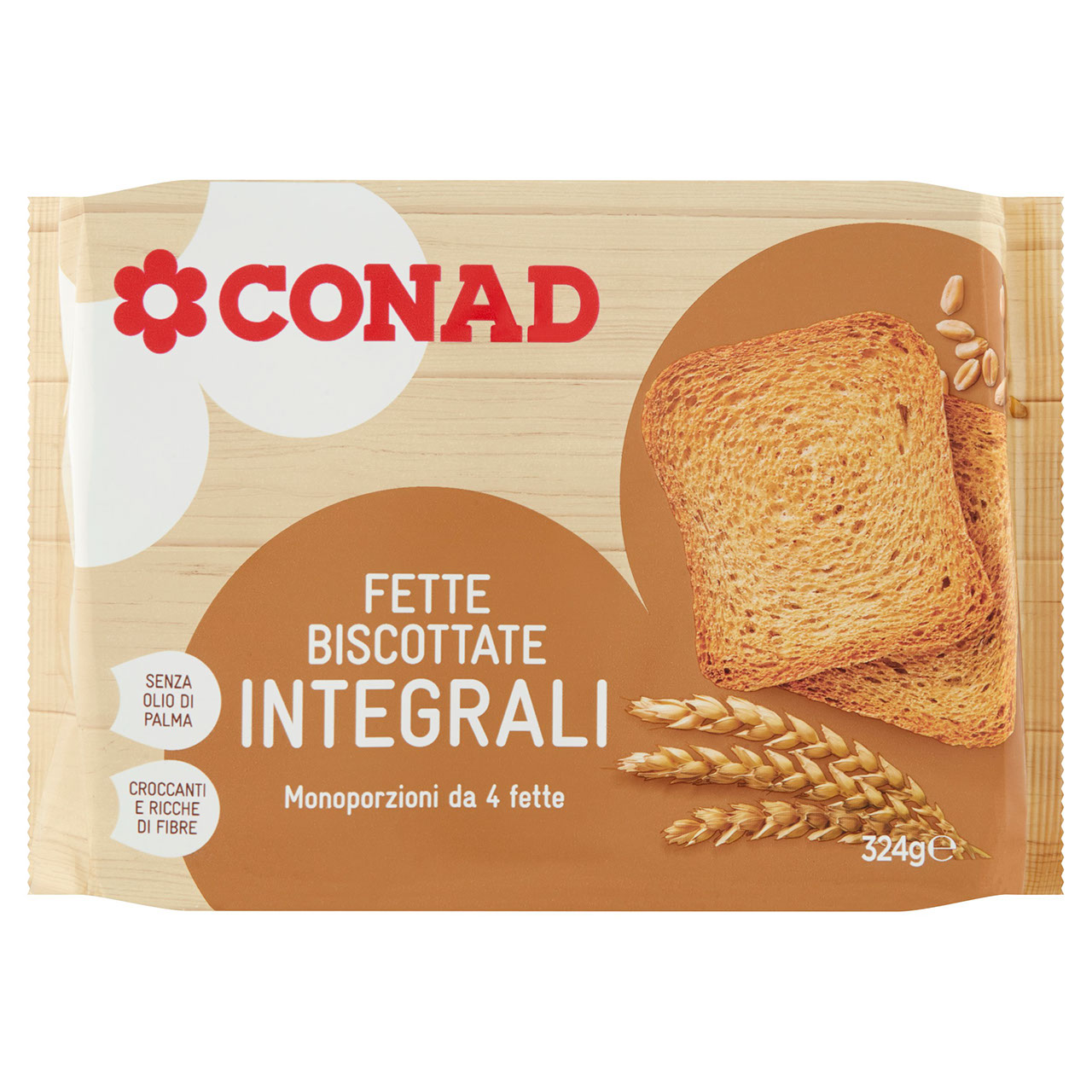 Fette Biscottate Integrali 324 g Conad | Conad