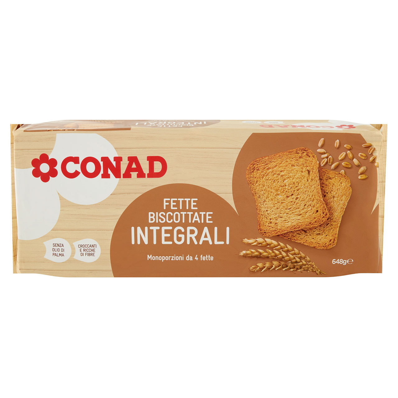 Fette Biscottate Integrali 648 g Conad