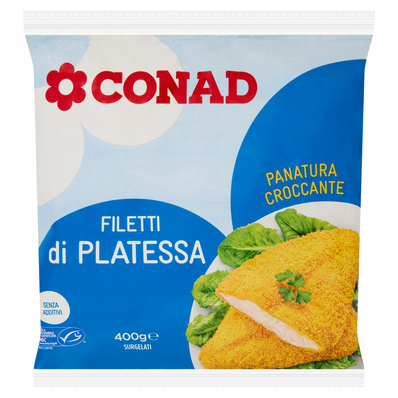 Filetti di Platessa Surgelati 400 g Conad online