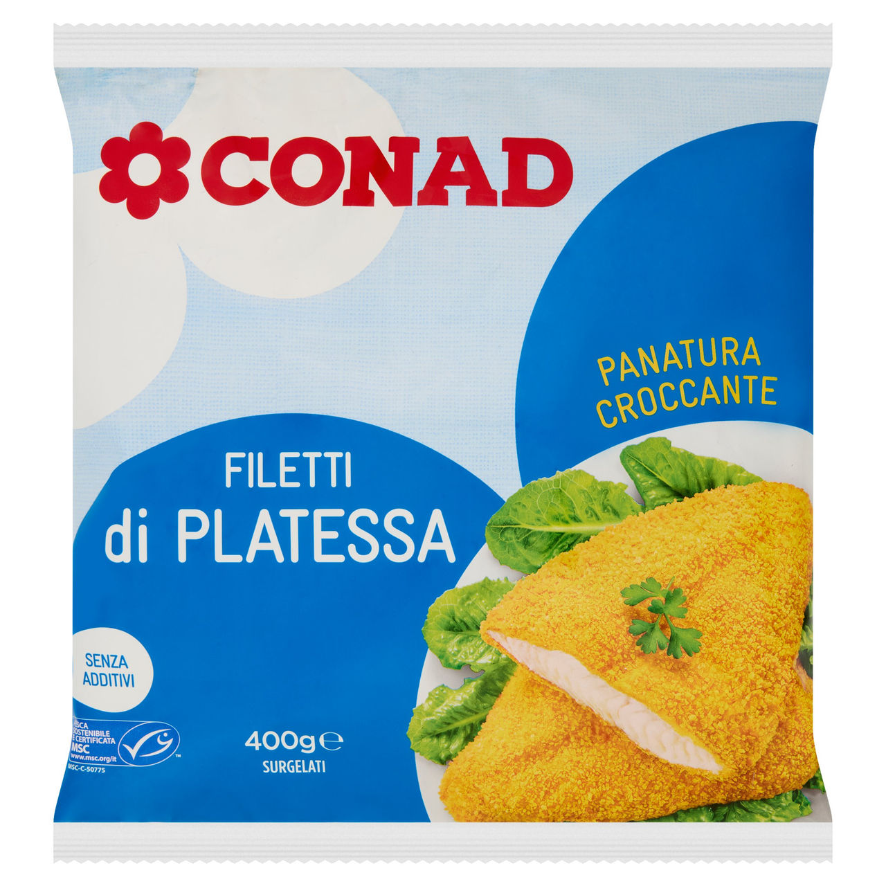 Filetti di Platessa Surgelati 400 g Conad online