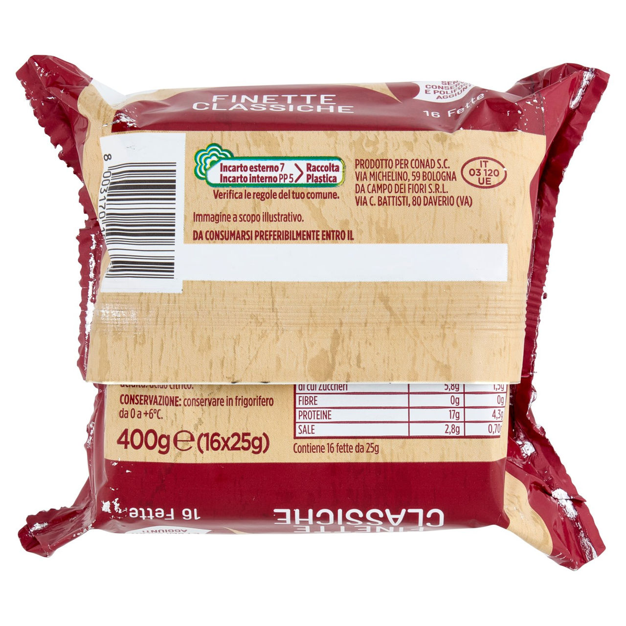 CONAD Finette Classiche 16 fette 400 g