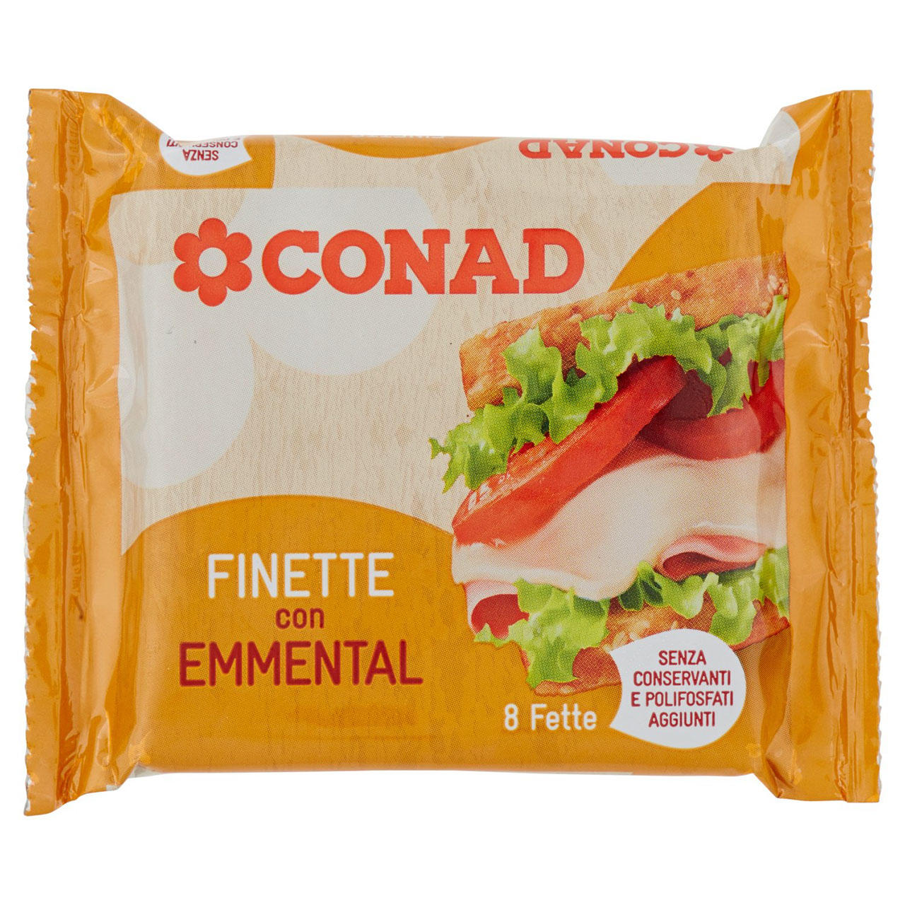 Finette Con Emmental 8 Fette 150 G Conad Online | Conad