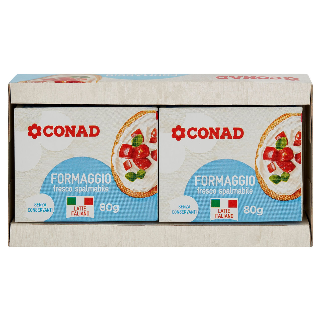 CONAD Formaggio fresco spalmabile 2 x 80 g