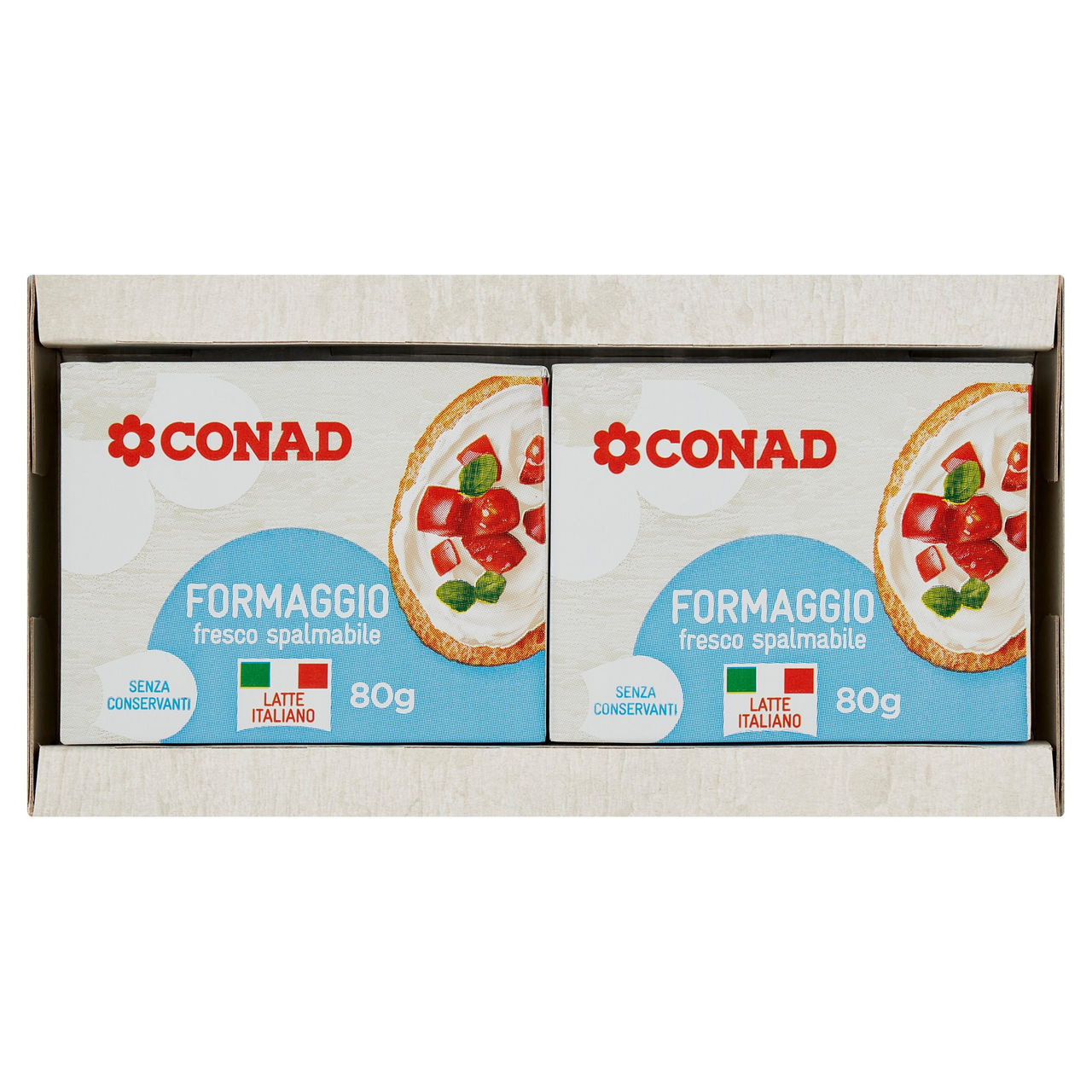 CONAD Formaggio fresco spalmabile 2 x 80 g