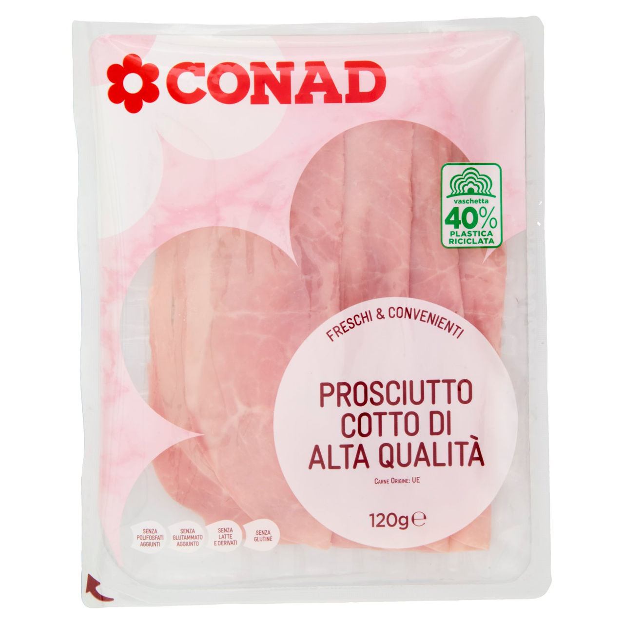 Prosciutto Cotto di Alta Qualità 120 g Conad Conad