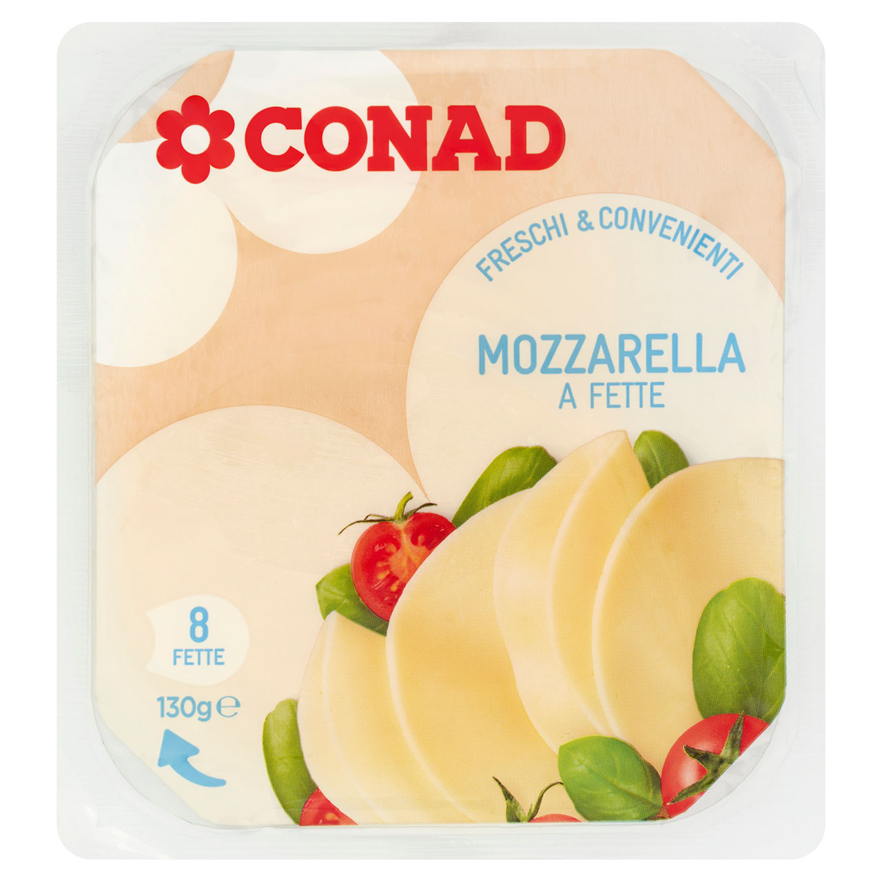 Mozzarella a Fette 130 g Conad in vendita online