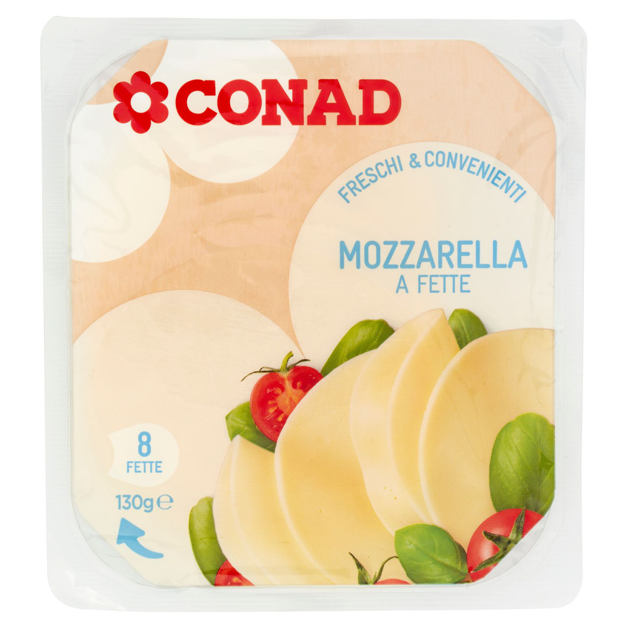Mozzarella a Fette 130 g Conad in vendita online