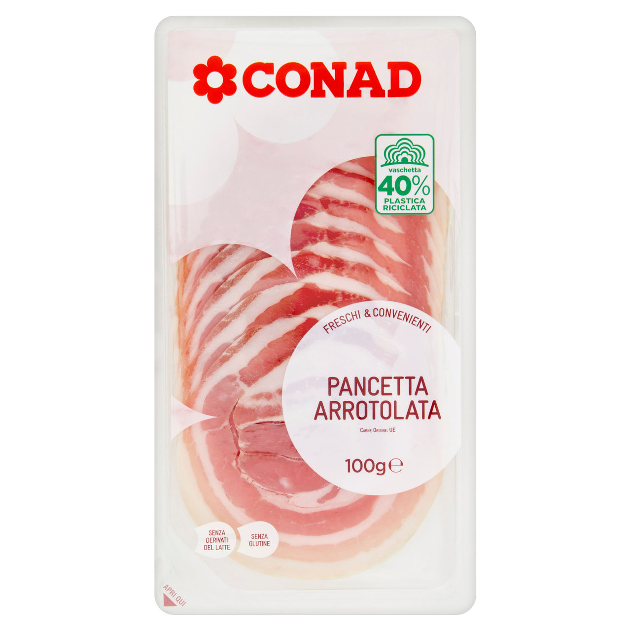 Pancetta Arrotolata 100 g Conad in vendita online
