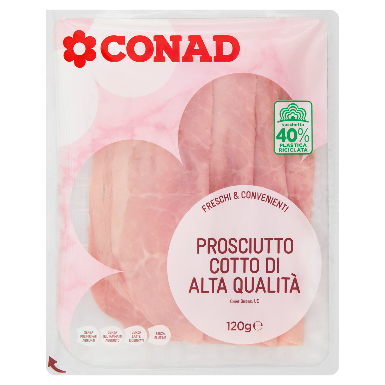 Prosciutto Cotto di Alta Qualità  120 g Conad