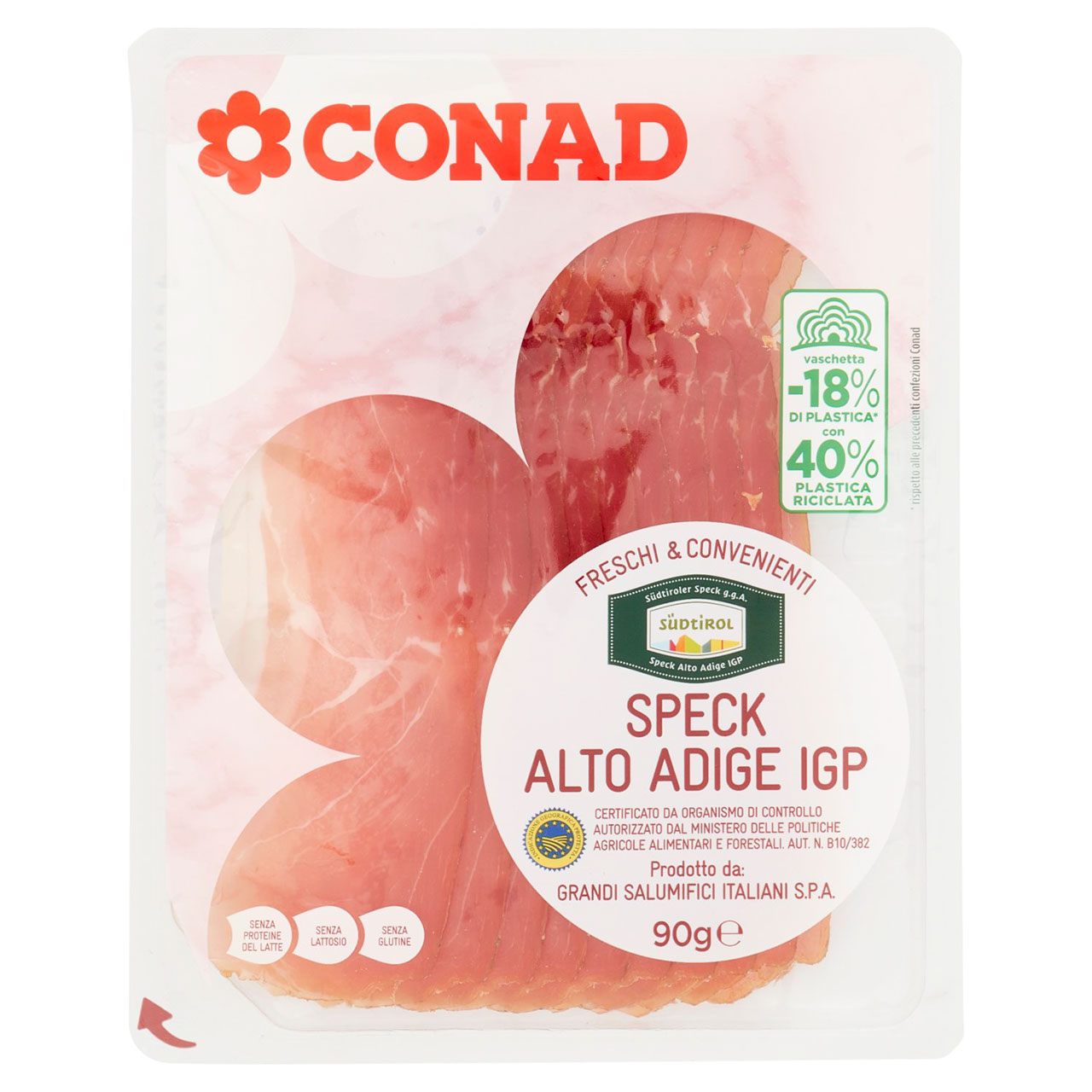 Speck Alto Adige IGP 90 g Conad in vendita online