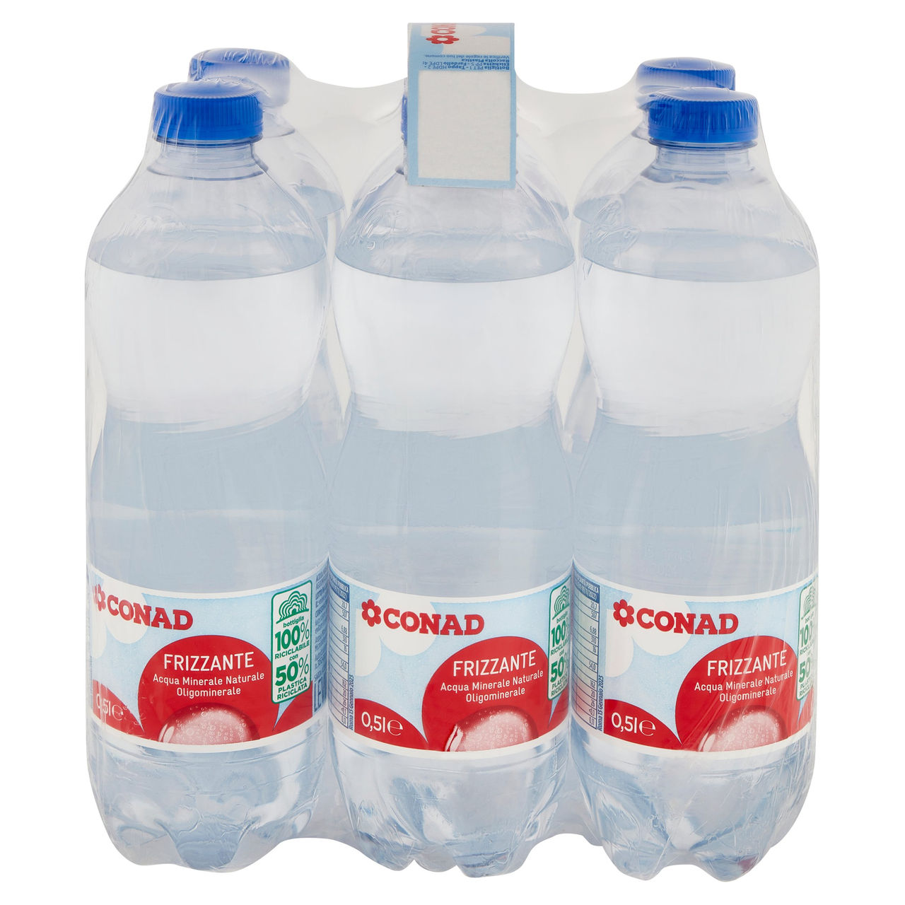 CONAD Frizzante Acqua Minerale Naturale Oligominerale Levia 6 x 0,5 l