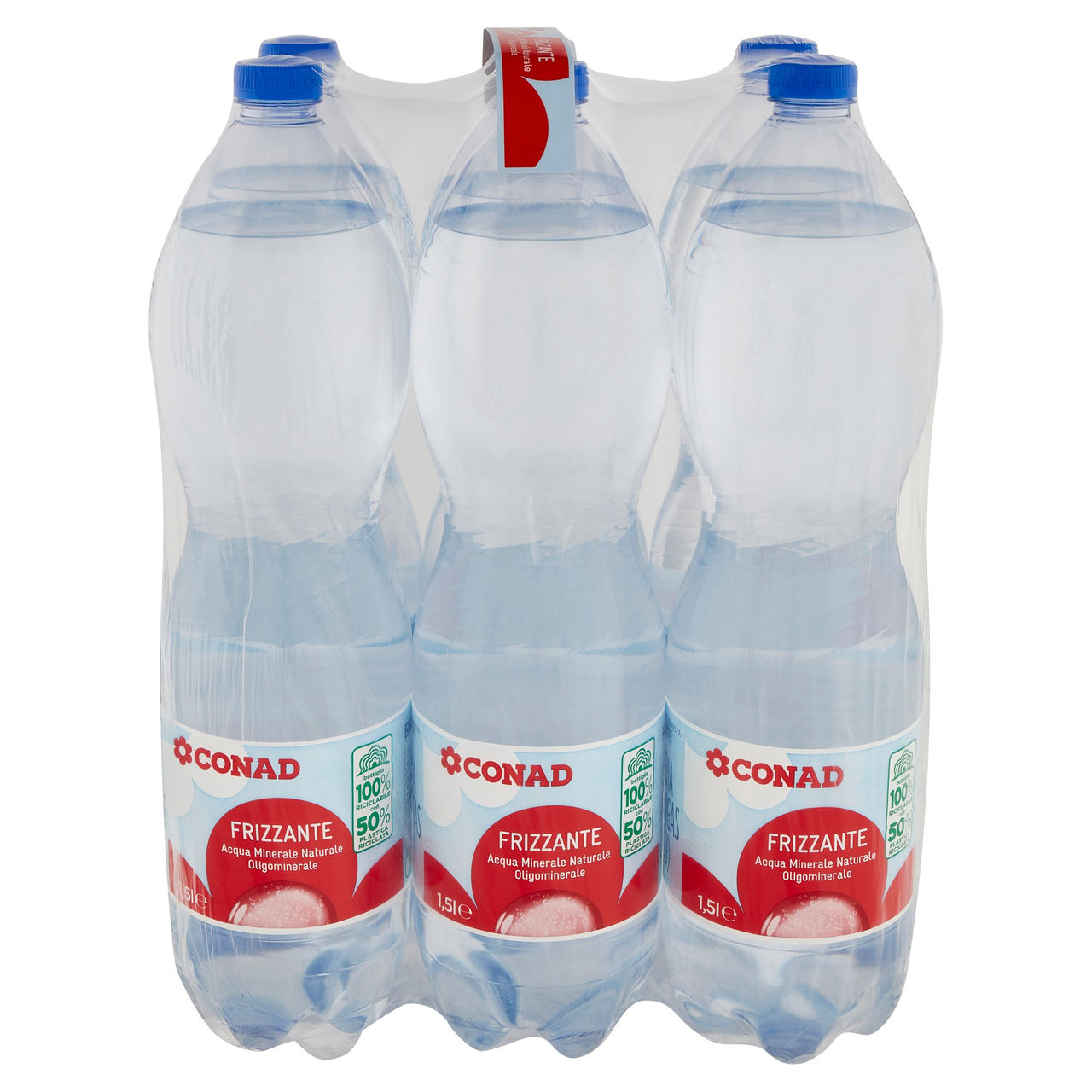 CONAD Frizzante Acqua Minerale Naturale Oligominerale Levia 6 x 1,5 l