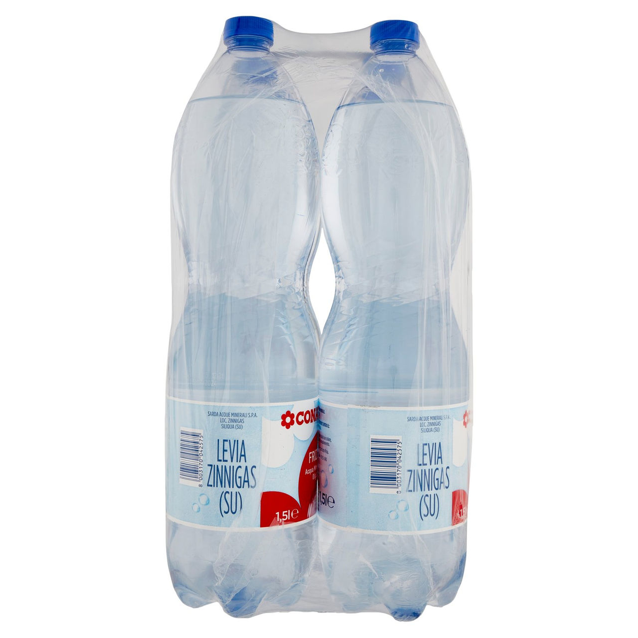 CONAD Frizzante Acqua Minerale Naturale Oligominerale Levia 6 x 1,5 l