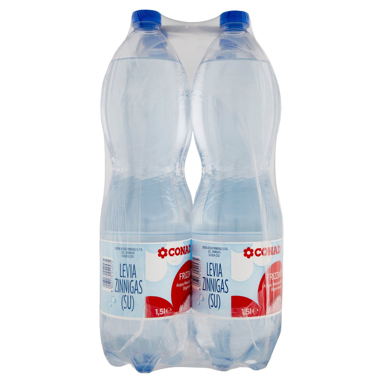 CONAD Frizzante Acqua Minerale Naturale Oligominerale Levia 6 x 1,5 l