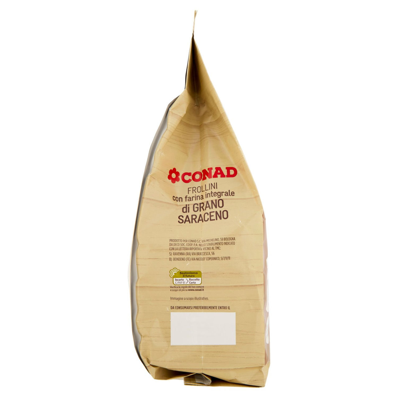 CONAD Frollini con farina integrale di Grano Saraceno 800 g