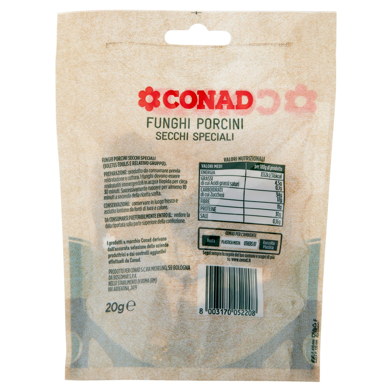 Funghi Porcini Secchi Conad in vendita online