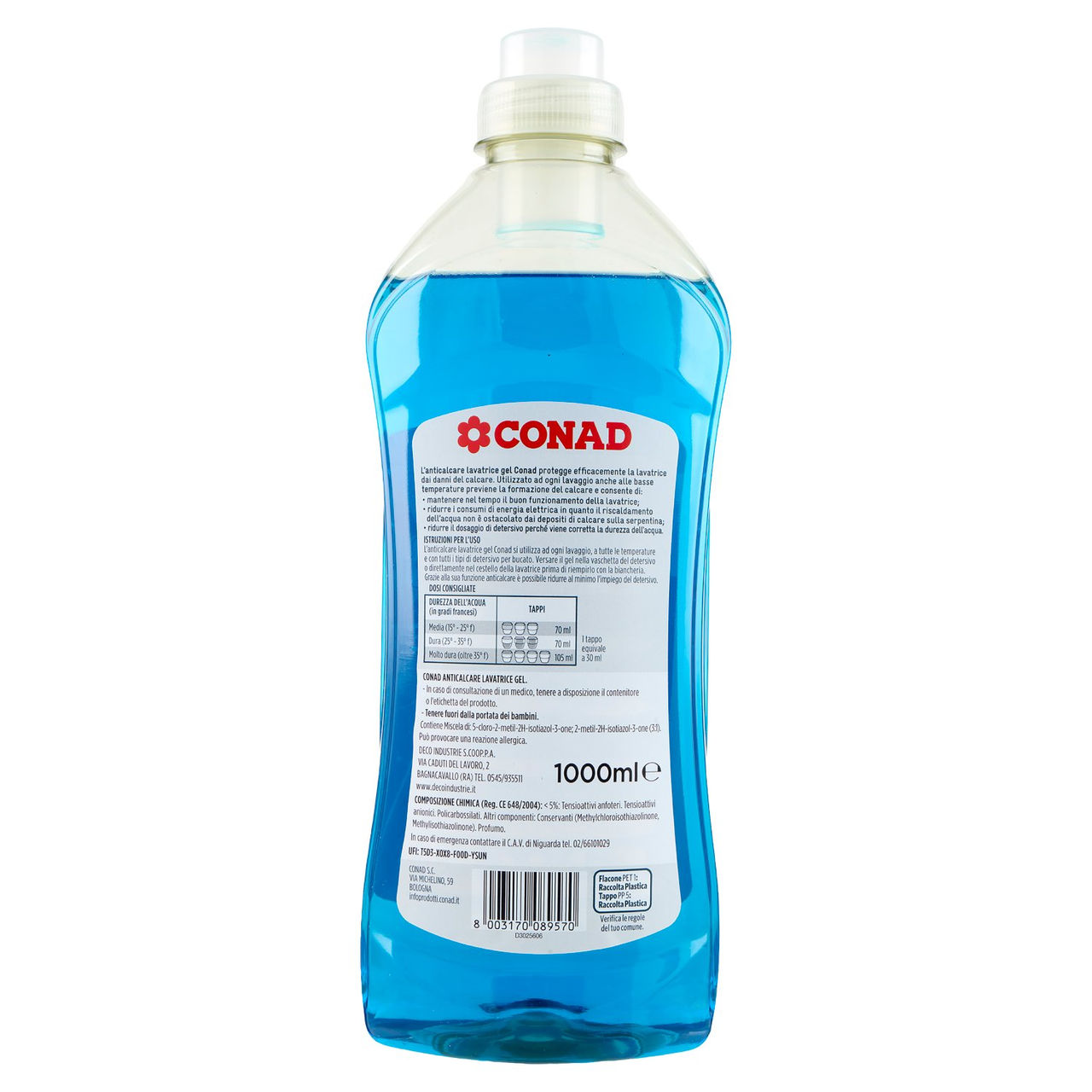 CONAD Gel Anticalcare Lavatrice 1000 ml