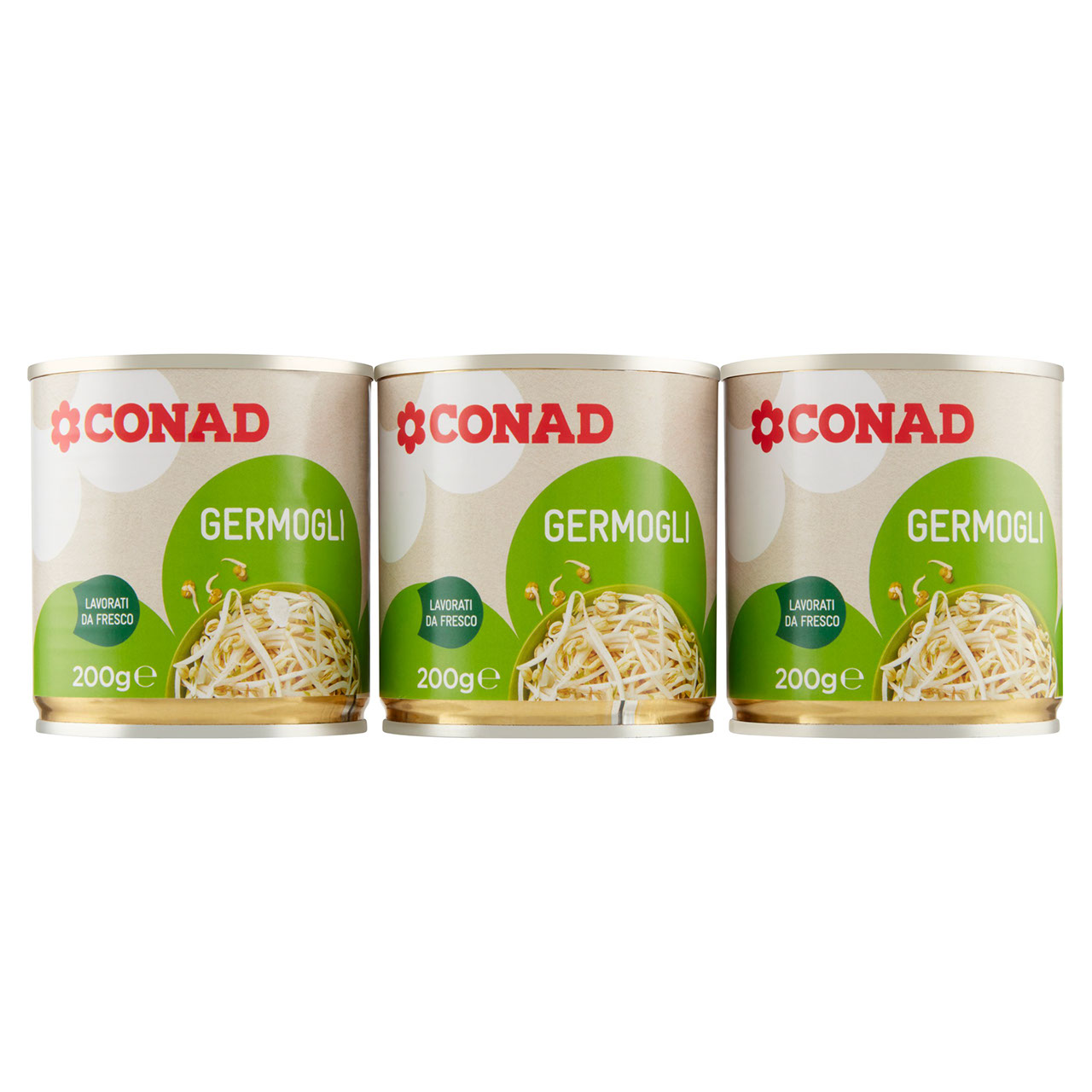 Germogli 3 x 200 g Conad in vendita online